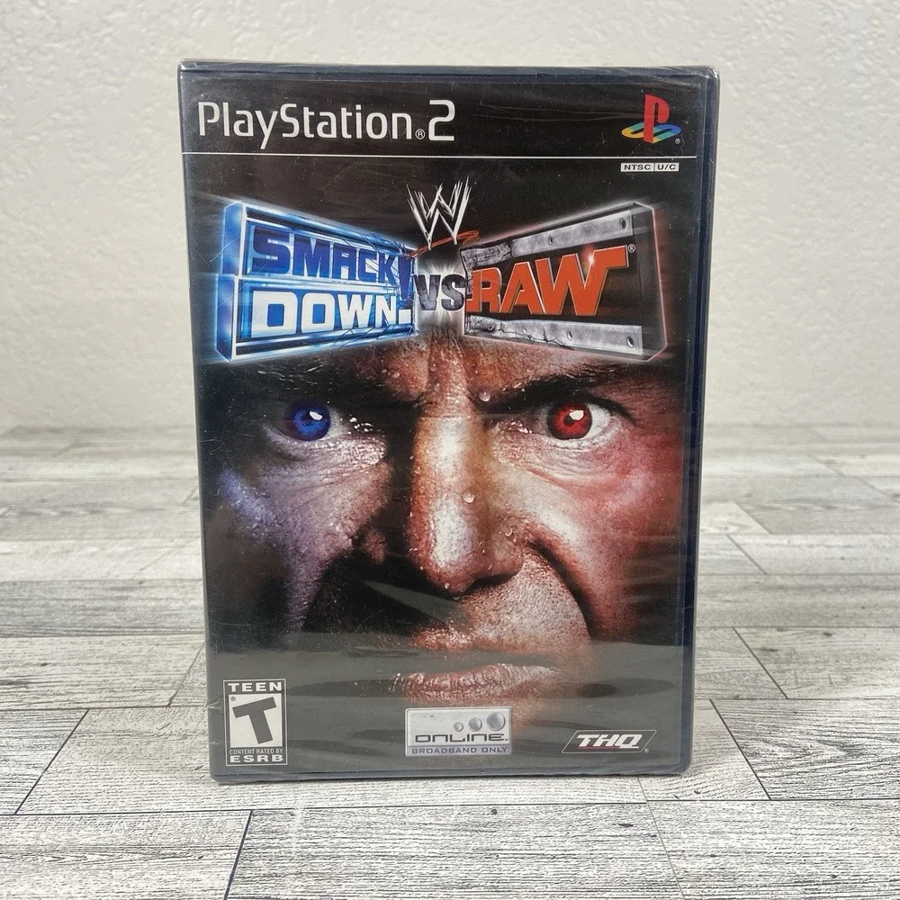 WWE SmackDown vs. Raw (Sony PlayStation 2, 2004) Brand New Sealed Authentic
